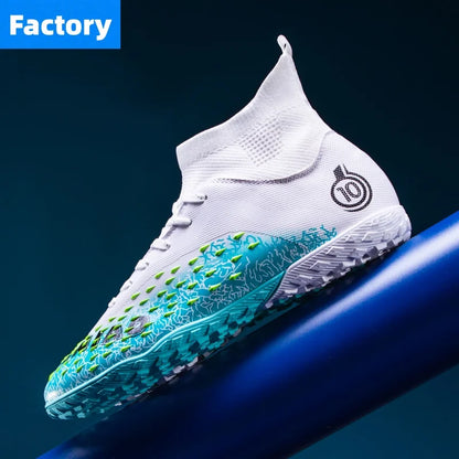 Men Professional Football Shoes Society Cleats Soccer Shoes Original Indoor Football Field Boots Grass Training TF/FG Sneaker