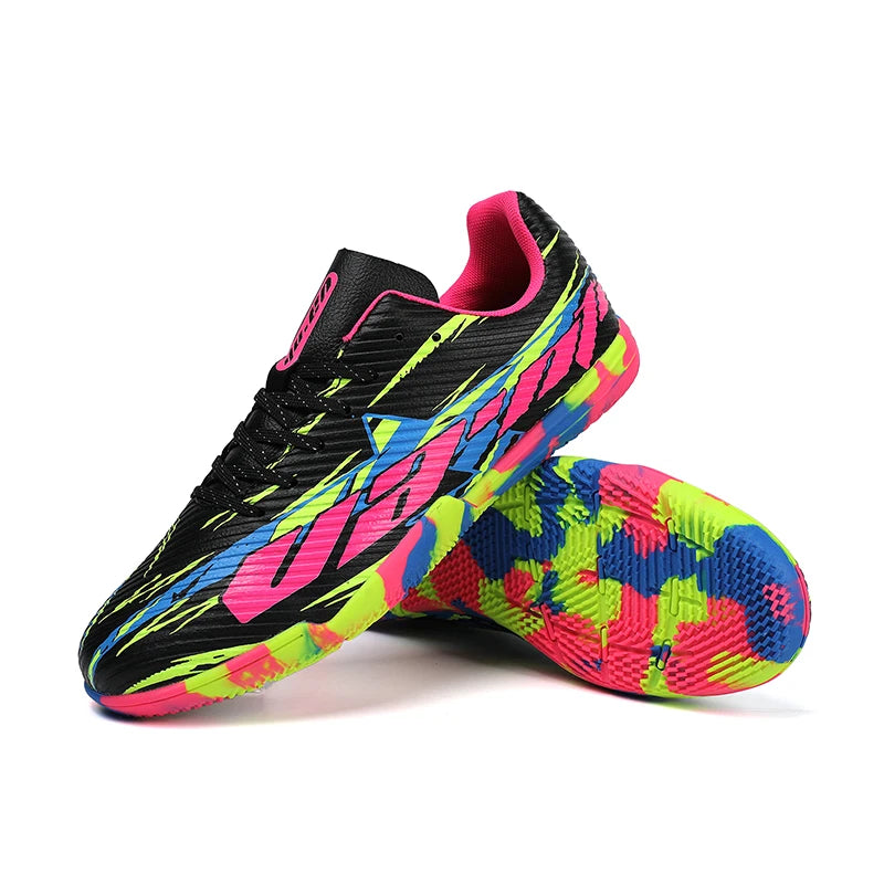 Nouvelles chaussures de football pour hommes, baskets de match, chaussures de soccer antidérapantes, chaussures de sport pour terrain gazonné, chaussures d'entraînement professionnelles, ultra-légères, unisexes.