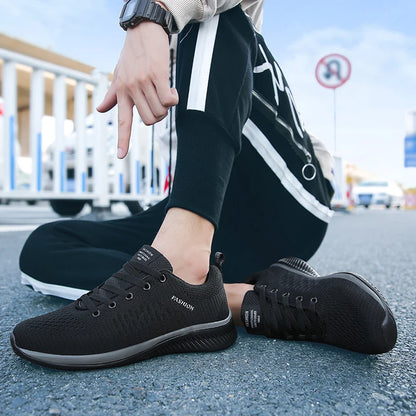 Løbesko til mænd, lette sportssko til kvinder, klassiske, åndbare casualsko i mesh, mokkasiner til mænd, sneakers