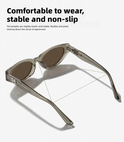 CAPONI Luxury Women Polarized Sunglasses Vintage Acetate Outdoor Original Design Eyewear UV400 Protection Brown Shade CP34020