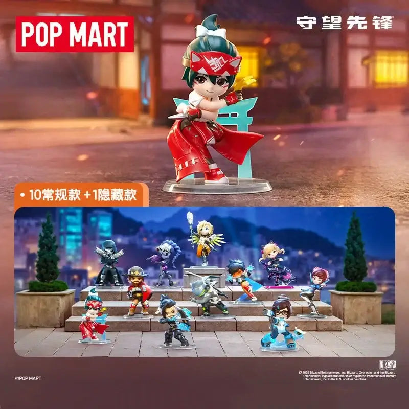 POP MART Overwatch Play of The Game Series Blind Box Mystery Box – urocze zabawki, ozdoby, figurki, dekoracje do domu, modele na biurko i lalki