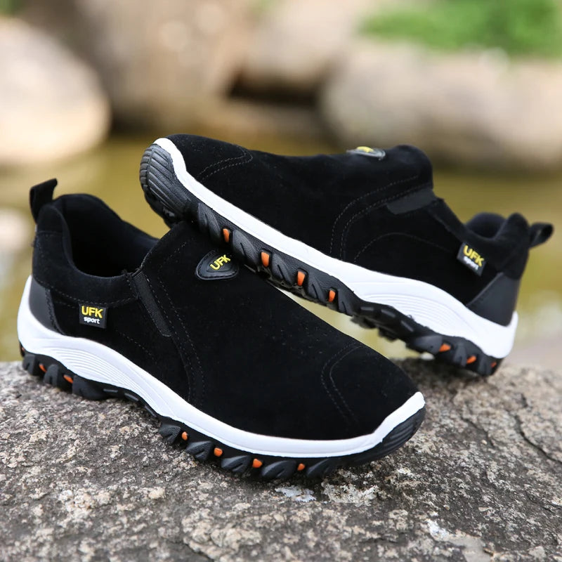 Sapatos desportivos casuais para homem, para caminhadas ao ar livre, acampamento, corrida leve e jogging, mocassins antiderrapantes, sapatos de caminhada, tamanhos grandes 38-50