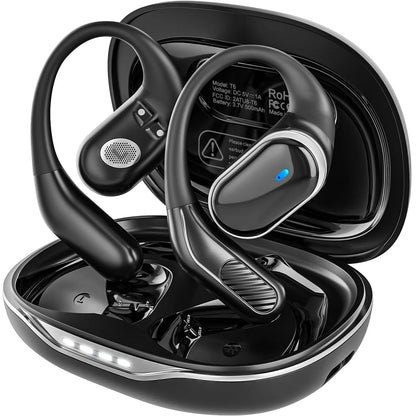 Nouveaux écouteurs OWS à oreille ouverte 2026, casque sans fil Bluetooth 6.0, son HiFi, contrôle tactile, écouteurs TWS, 60 heures d'autonomie.