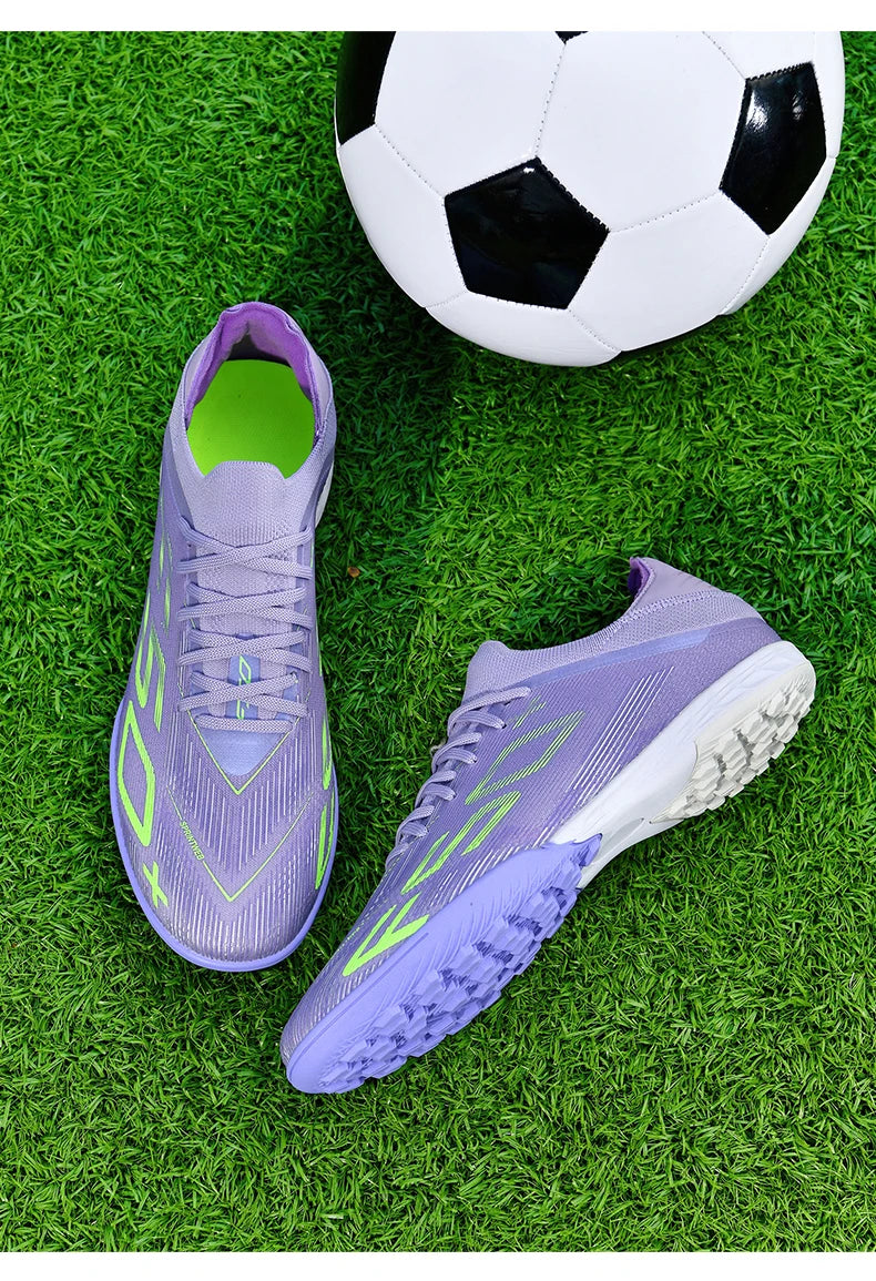 New Men's Soccer Shoes Match Football Boots Sneakers Non-Slip Grass Cleats High-Quality Futsal Indoor Hot-Selling High-Top Outdoor