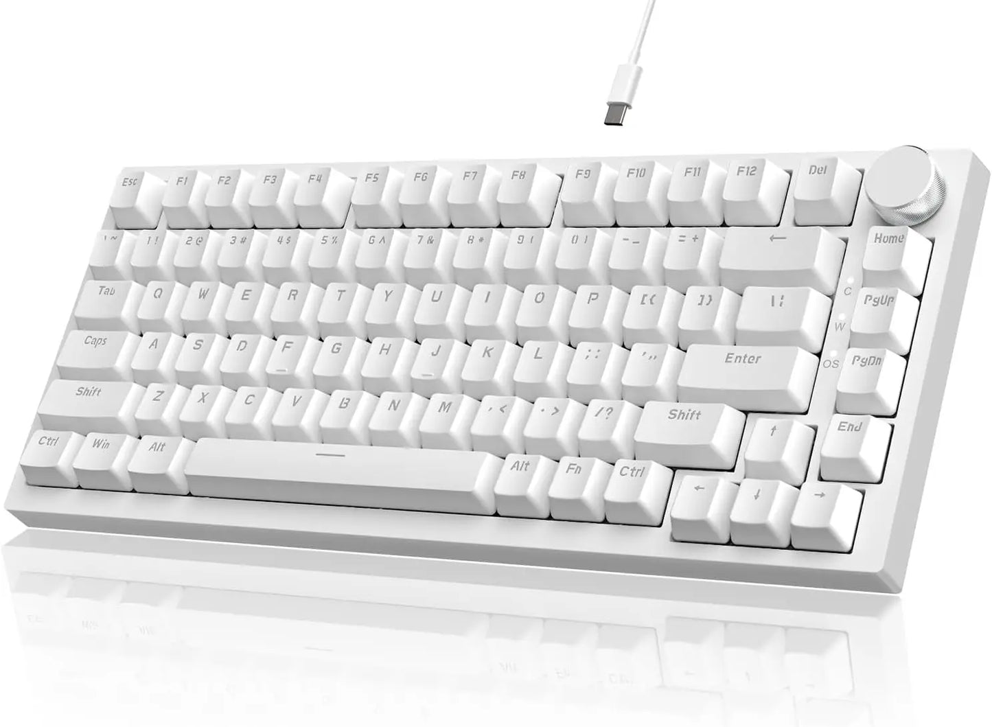Ajazz AK820/AK820Pro Gaming Mechanical Keyboard Bluetooth 2.4G wireless/wired with hot-swappable volume buttons