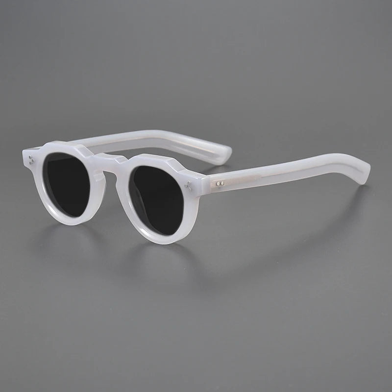 Vintage Polarized Acetate Sunglasses Men Quality Retro Designer Small Sunglasses Women UV400 Handmade Luxury Brand Eyewear
