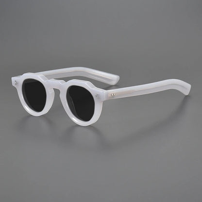 Vintage Polarized Acetate Sunglasses Men Quality Retro Designer Small Sunglasses Women UV400 Handmade Luxury Brand Eyewear