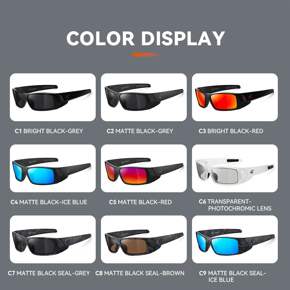 Kaenon Polarized Sport Sunglasses For Men And Women Ideal for Driving Fishing Cycling and Running UV Protection Glasses With Box