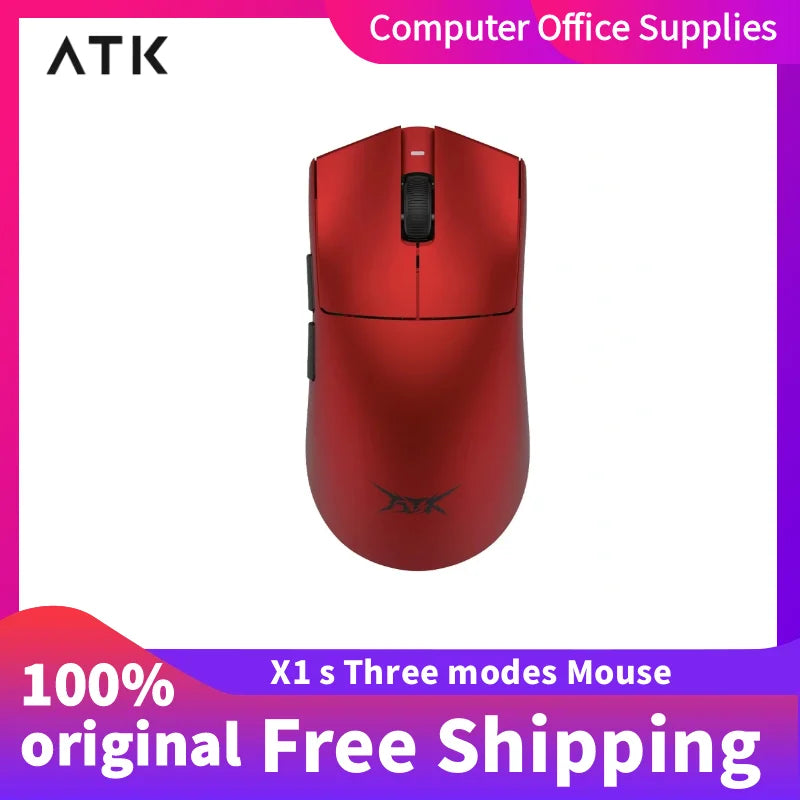 New ATK X1 SE Starlight Wireless Lightweight Mouse PAW3395 26K DPI Hub Page Driver 1000Hz  Gaming Mouse PC Player Accessories