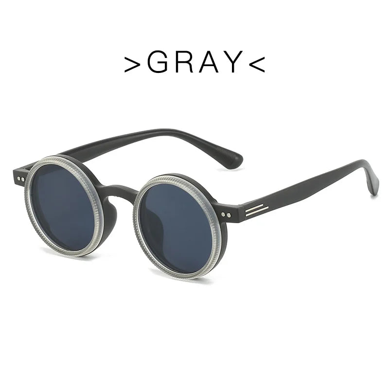 360° Rotating Adjustable Sunglasses Round Frame Polarized Sunglasses Outdoor UV Resistant Sunglasses Protective Glasses