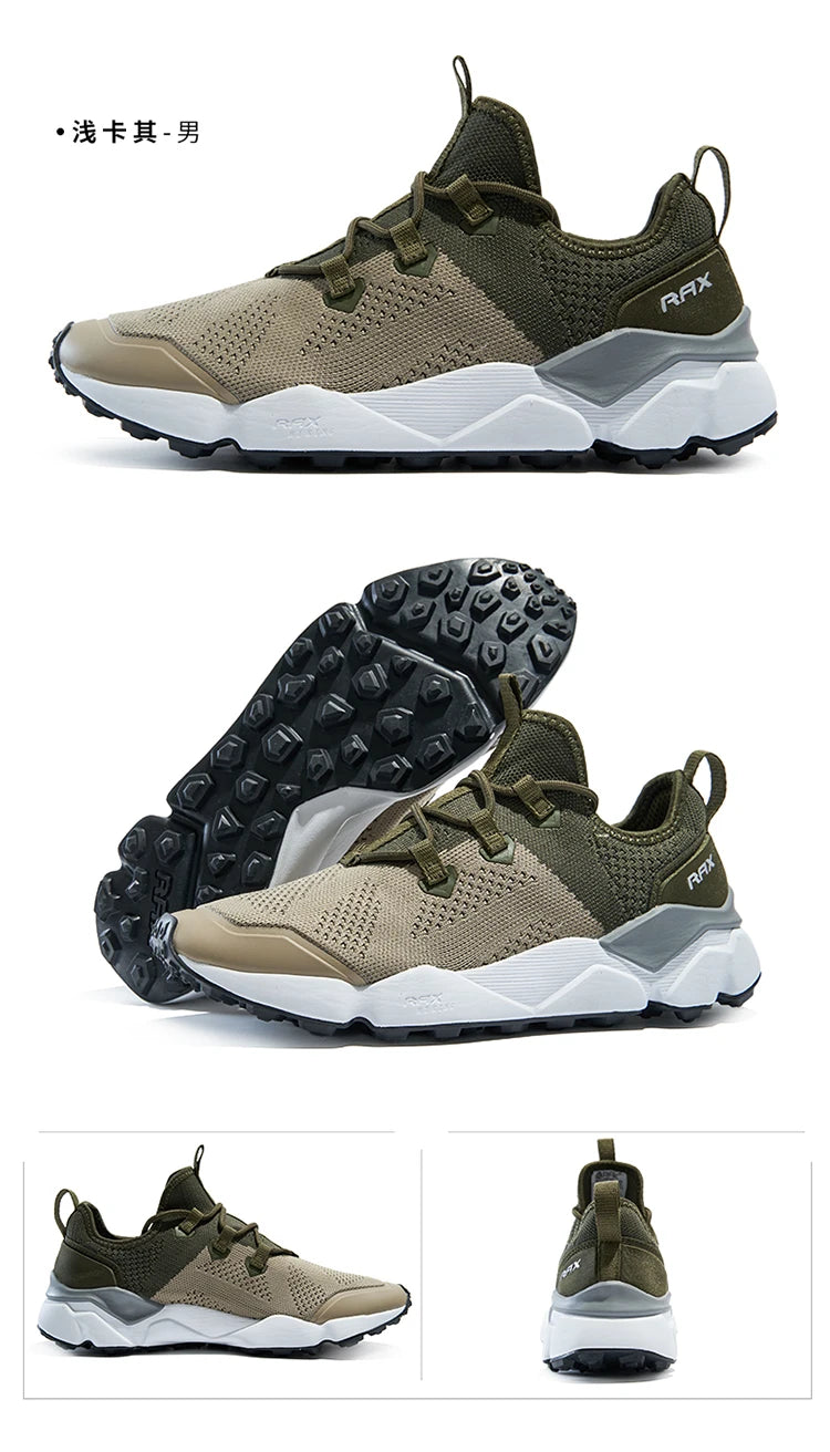 RAX Sapatos de caminhada respiráveis para homem, leves, para caminhadas, trekking e travessias de água, ténis desportivos, ténis de exterior para homem