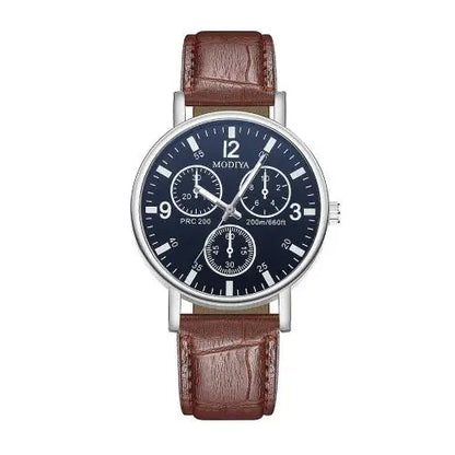 Men Watches Business Wrist Watch Luxury Leather Strap Analog Watches Quartz Wristwatches Clock Men Women Casual Simple Watch