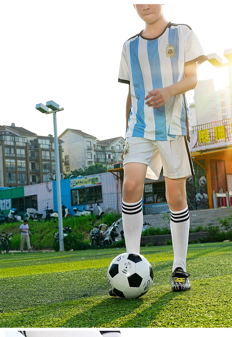 Chaussures de Football professionnelles pour enfants, bottes de terrain de Football d'intérieur pour hommes, chaussures de Football originales TF/AG, crampons de société, entraînement sur gazon rapide