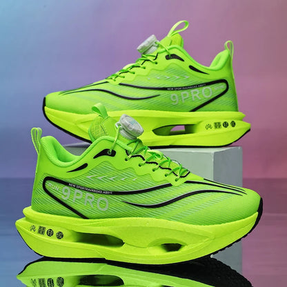 New men's and women's running shoes breathable racing sports shoes carbon cushioning lightweight men's jogging training shoes