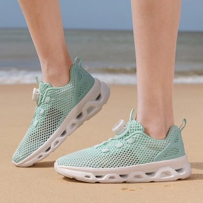 Unisex Quick Dry Barefoot Aqua Shoes for Outdoor Watersports River Trekking Creek Hiking Boating Lightweight Rotating Buckle