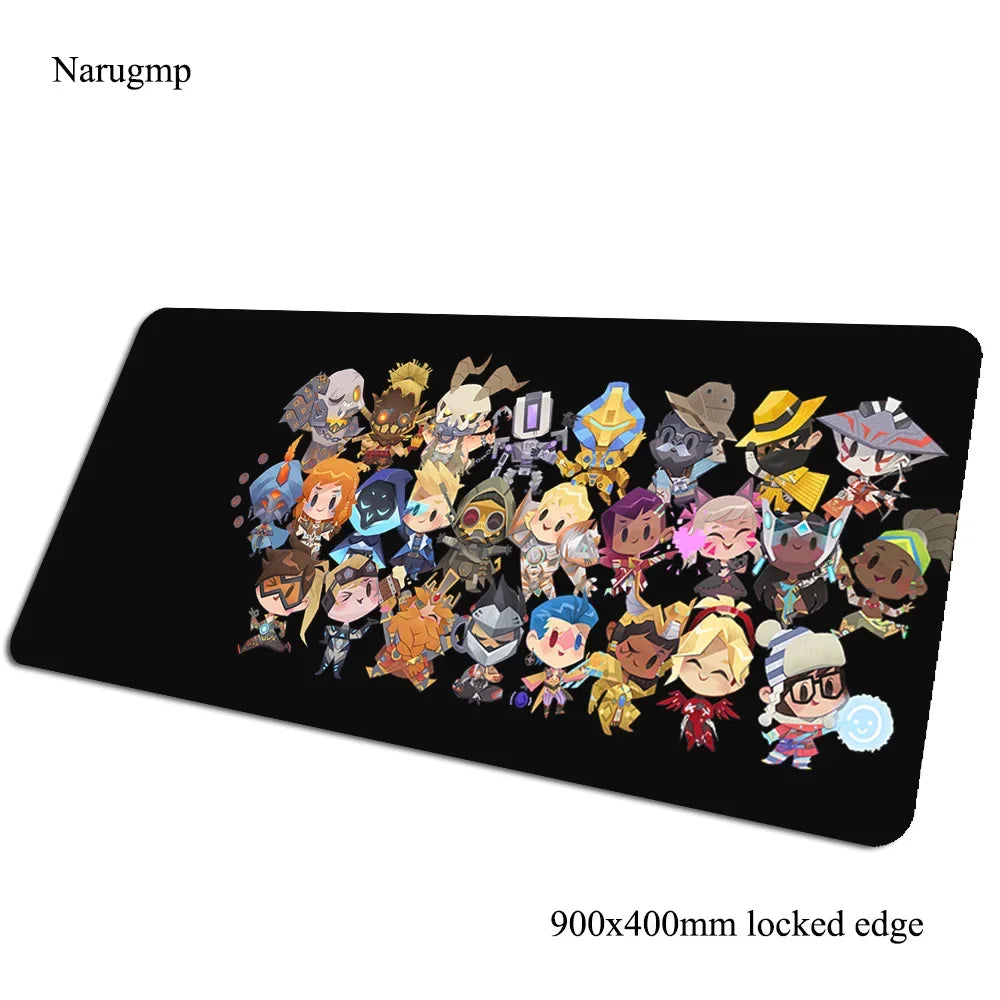 overwatch mouse pad Birthday Computer mat 900x400x3mm gaming mousepad large present padmouse keyboard games pc gamer desk