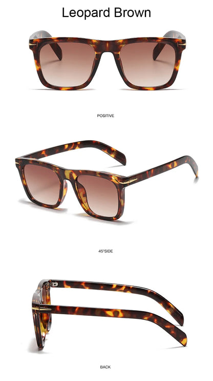 Vintage Square Sunglasses Man Fashion Brand Designer Sun Glasses Male Classic Retro Gradient Shades Oculos De Sol Masculino