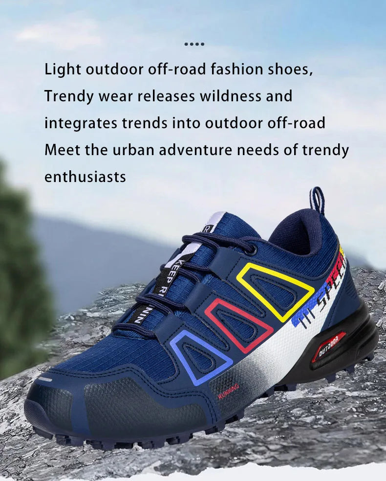 Men's Hiking Shoes Outdoor Sports Lace-Up Hiking Shoes Women's Hiking Sports Non-slip Hunting Tactical Sports Shoes