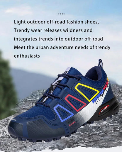 Men's Hiking Shoes Outdoor Sports Lace-Up Hiking Shoes Women's Hiking Sports Non-slip Hunting Tactical Sports Shoes