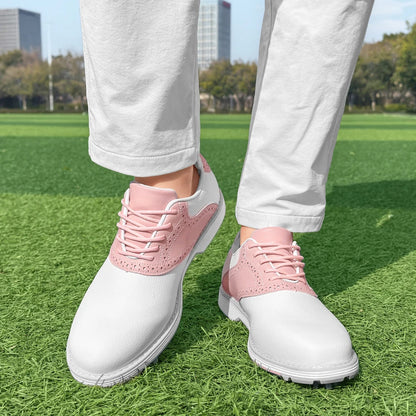 Chaussures de golf professionnelles pour femmes, chaussures de marche décontractées et tendance, chaussures de sport de golf confortables et antidérapantes pour le fitness en plein air