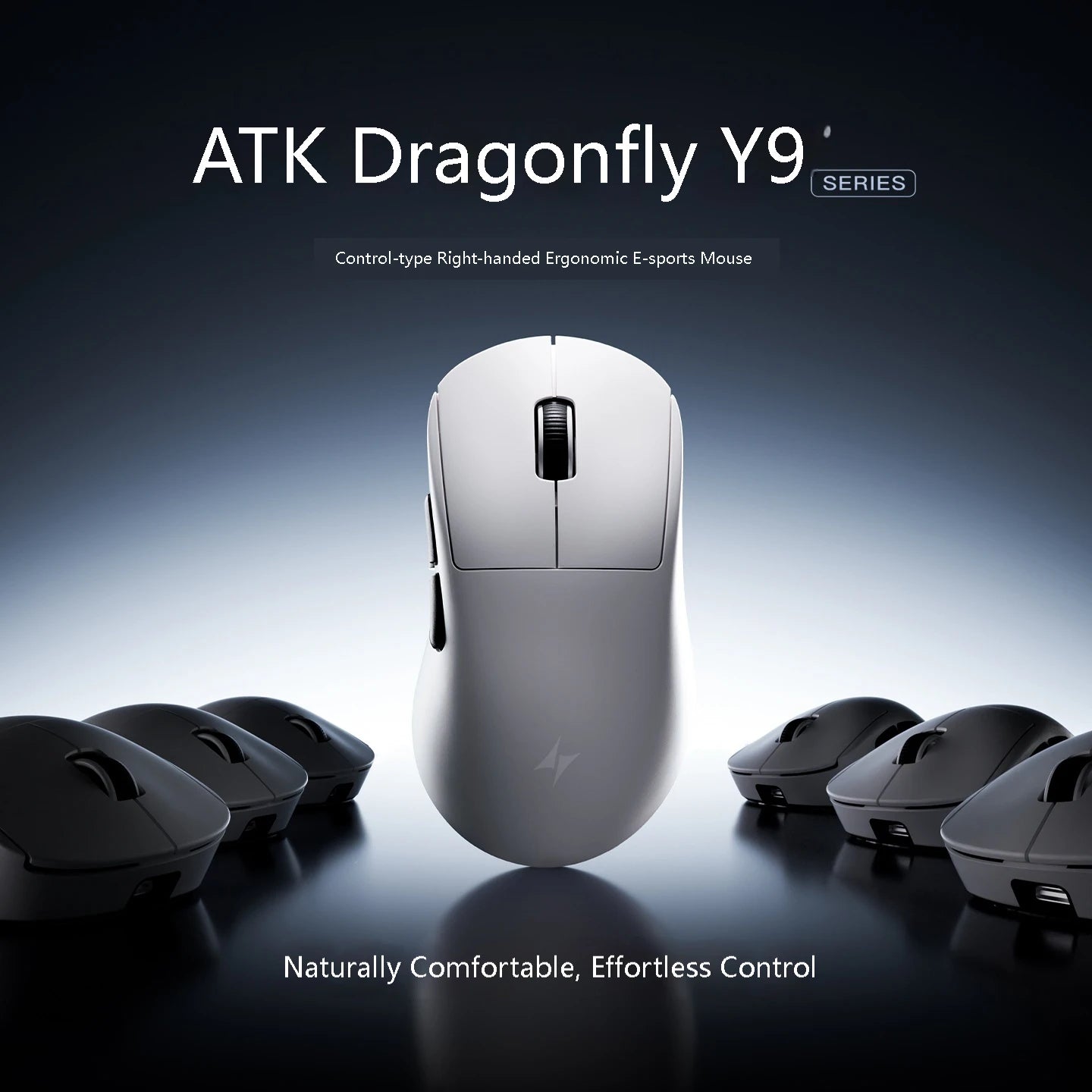 ATK Dragonfly Y9 Wireless Gaming Mouse PAW3950 Ultra Nordic54L15 8Khz High Performance for Computer Office Use Mouse Accessories