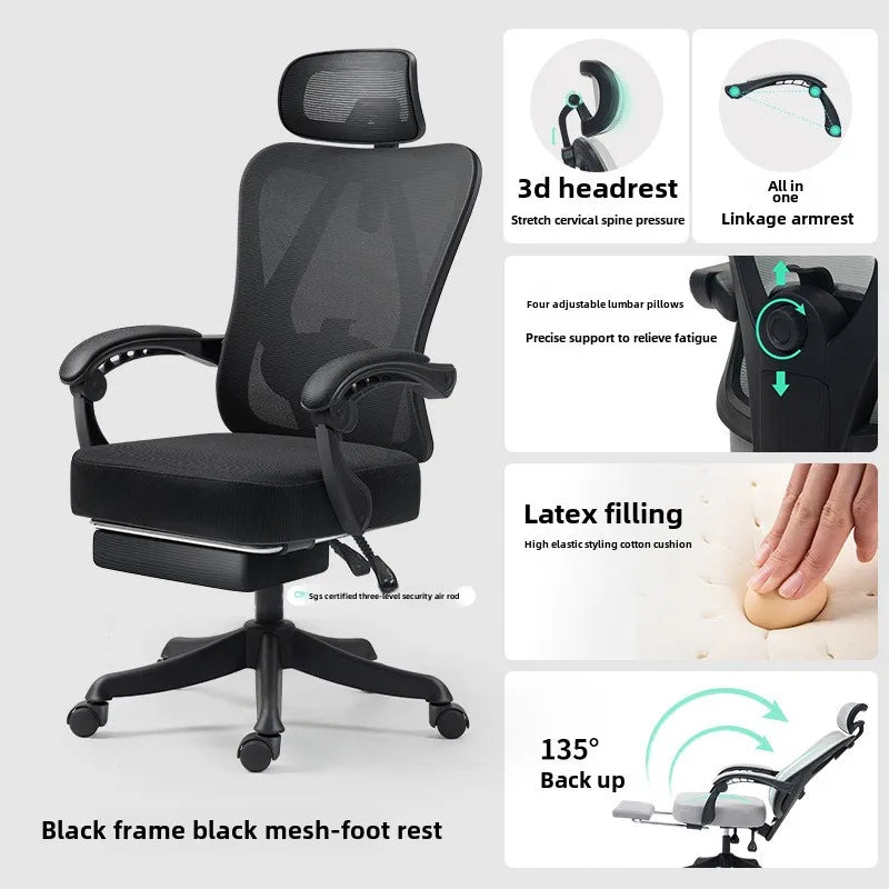 UVR Ergonomic Gaming Computer Chair with Adjustable Height, Swivel Office Chair, Comfortable Armrest Lift Chair for Home & Work