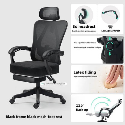 UVR Ergonomic Gaming Computer Chair with Adjustable Height, Swivel Office Chair, Comfortable Armrest Lift Chair for Home & Work