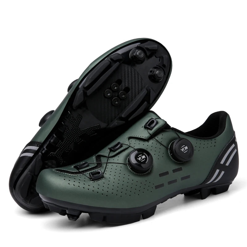 Scarpe da ciclismo di alta qualità da uomo SPD autobloccanti per bici da corsa, scarpe sportive da donna MTB da montagna antiscivolo 36-47