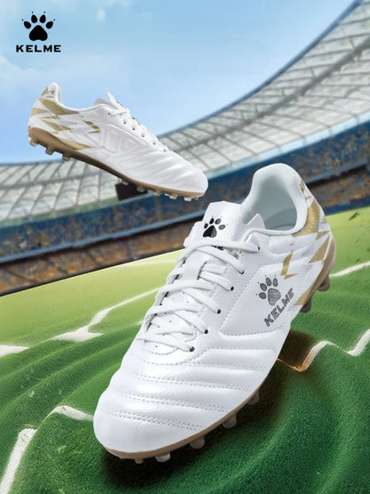 Kelme Men's MG Football Shoes Youth Short Nail Football Shoes Professional Competition Training Shoes Girls' Football Boots
