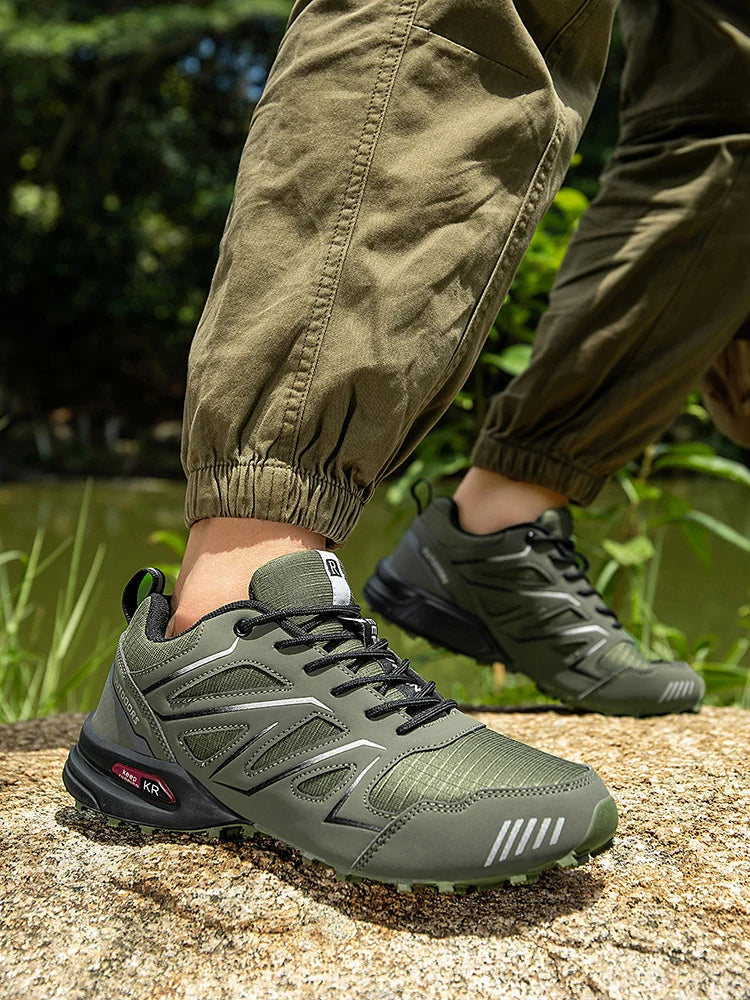 Men's Hiking Shoes Waterproof All-Terrain Outdoor Sneakers Non-Slip for Trekking Camping Tactical Training  Outdoor Cycling