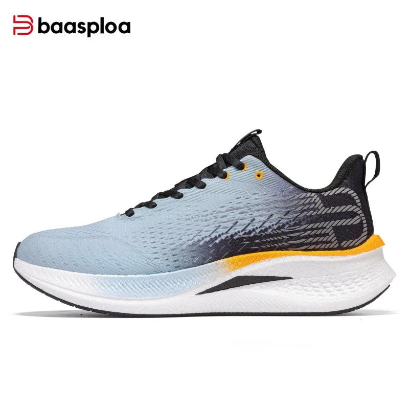 Baasploa Running Shoes Men Carbon Plate Professional Cushioning Anti-slip Sneaker Female Casual Breathable Jogging Sports Shoes
