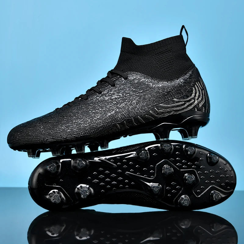 Chaussures de football professionnelles pour hommes/femmes, antidérapantes, à crampons FG, respirantes, pour l'entraînement