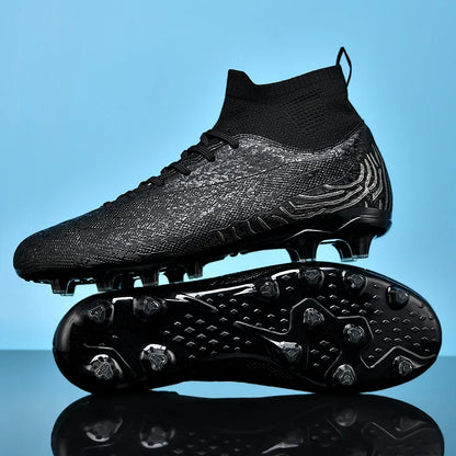 Chaussures de football professionnelles pour hommes/femmes, antidérapantes, à crampons FG, respirantes, pour l'entraînement