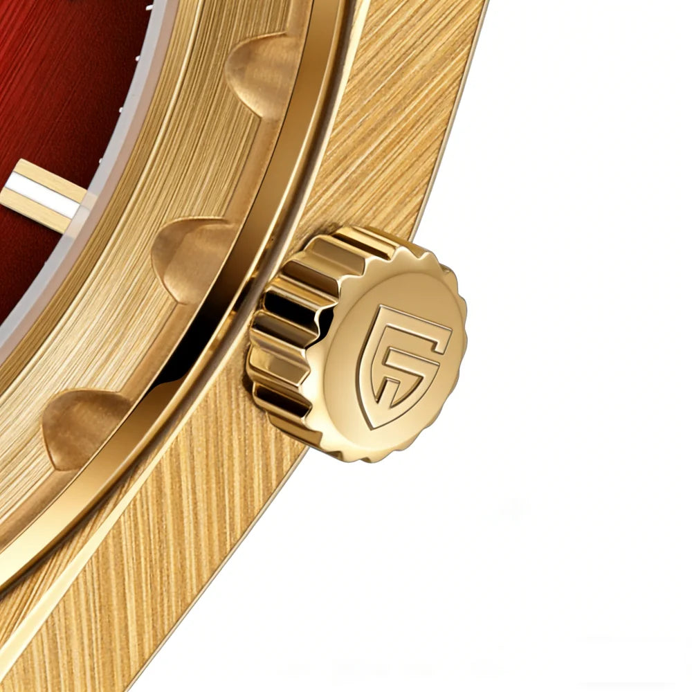 Montre pour homme de luxe PAGANI DESIGN – Édition limitée, verre saphir, cadran rouge, acier inoxydable, étanche – PDYS020