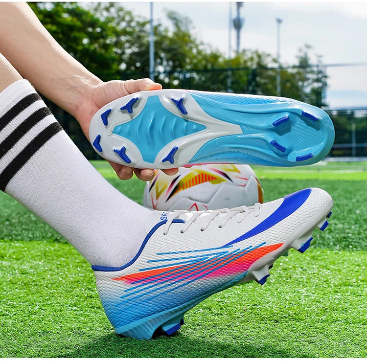 Bottes de Football pour hommes, chaussures de stade à ongles longs, confortables, de haute qualité, antidérapantes, pour Match de société professionnelle