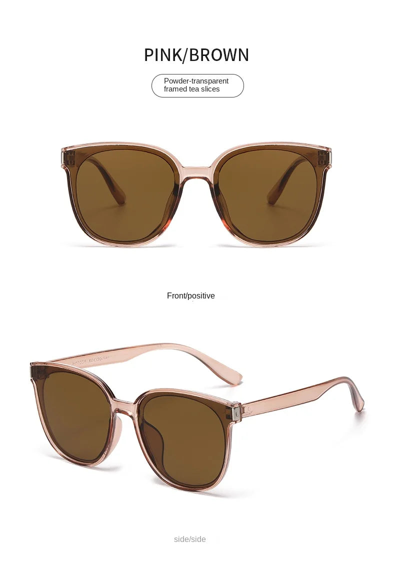 Fashion Korean Vintage Square Sunglasses Women Oversized Sunglass Men Retro Trend Black Sun Glasses Shades Goggle UV400 Eyewear