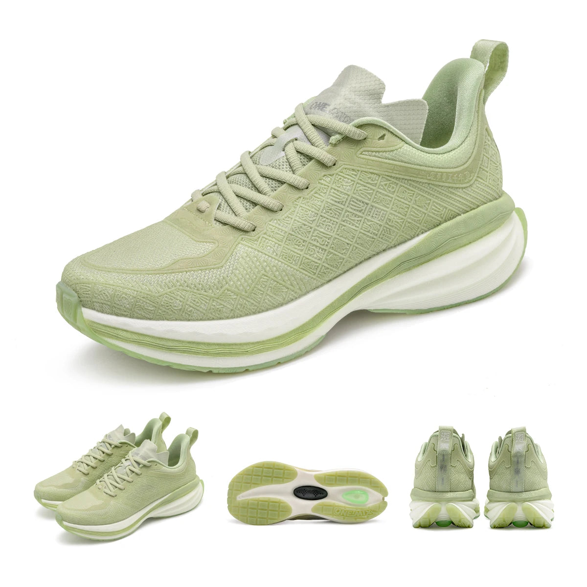 ONEMIX Pantofi sport chinezești Pantofi de alergare noi pentru bărbați, cu amortizare, antiderapant, respirabili, ușori, pentru exterior, pantofi sport pentru femei