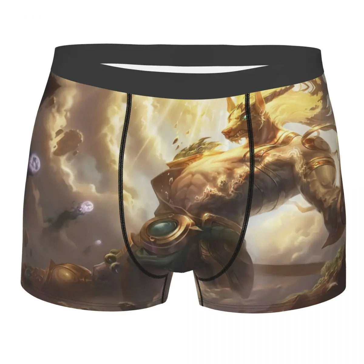 Ornn League of Legends LOL Jogos MOBA Cuecas Cuecas respiráveis Roupa interior masculina Calções sensuais Boxers