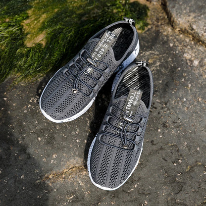 Herren Damen Aqua-Schuhe Watschuhe Wasser stromaufwärts Outdoor-Sport Strand-Sneaker Canyoning Camping Amphibisch Flusswandern Bach