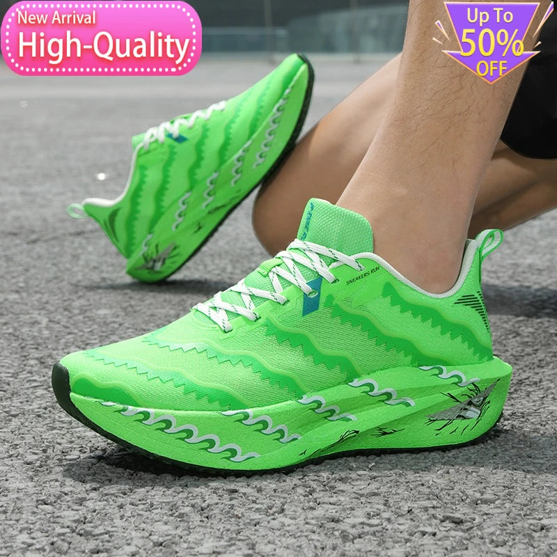 Chaussures de sport d'été pour homme et femme, légères, pour le marathon, respirantes, protégeant les pieds, idéales pour la marche