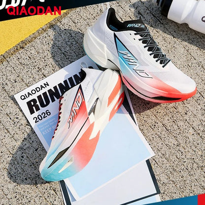 QIAODAN WIND 4PRO Maratonské boty s karbonovou deskou Pánské profesionální závodní tenisky Prodyšné běžecké sportovní boty QDB023262291