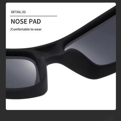 Polarized Sunglasses For Sports Sunglasses Trendy Retro Rectangular Wrap Around Vintage Uv380 Eye Protection Fishing Glasses