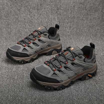 HIKEUP: Zapatillas de senderismo para hombre, de diseño, para escalada y trekking, de cuero, para deportes al aire libre, trabajo y carrera.