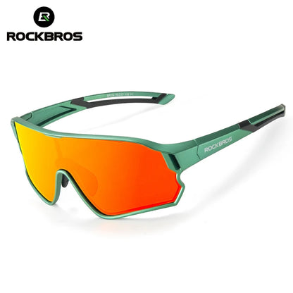 ROCKBROS Occhiali da ciclismo polarizzati fotocromatici per bambini con protezione UV400 Occhiali da sole per sport all'aperto Occhiali da bicicletta MTB per bambini