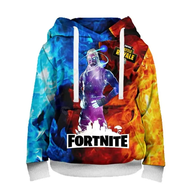 Fortnite Herren-Hoodie, modisches Sweatshirt mit 3D-Print, Battle-Game-Hoodies für Jungen und Mädchen, Hip-Hop, Herren, Freizeit-Oberbekleidung