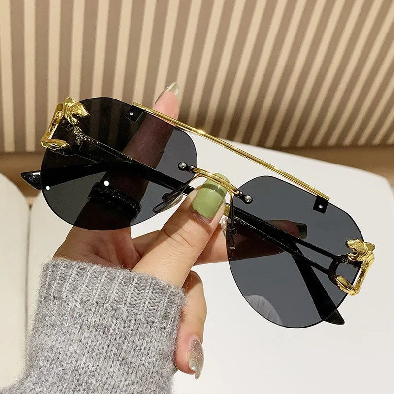Keret nélküli női napszemüveg, luxus, designer, vintage, UV400, férfi napszemüveg, Lunette, Shades De Soleil, Femme, Gafas De Sol, Mujer, Lentes