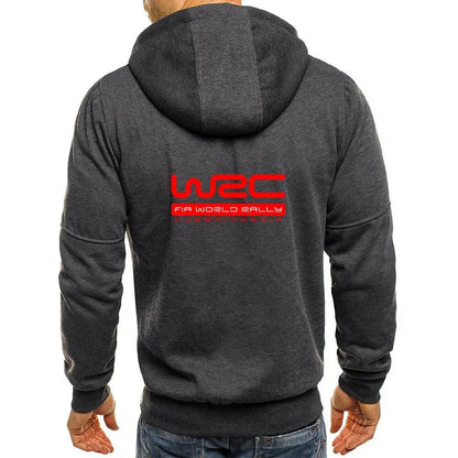New Spring Autumn Men's World Rally Championship WRC Logo Printing Fashion Hooded Streetwear Casual Zipper High Quality Hoodies