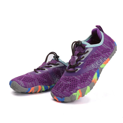 New Children's Aqua Shoes Women Colorful Walking Sports Upstream Wading Sneaker Breathable Mesh Five Fingers Swimming Water Shoe