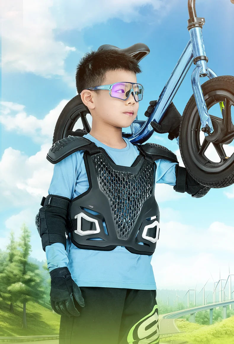 ROCKBROS Occhiali da ciclismo polarizzati fotocromatici per bambini con protezione UV400 Occhiali da sole per sport all'aperto Occhiali da bicicletta MTB per bambini