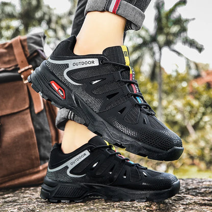 Scarpe da uomo per attività all'aperto - Scarpe da alpinismo antiscivolo da uomo - Calzature da viaggio, escursionismo e avventura - Sneaker casual alla moda